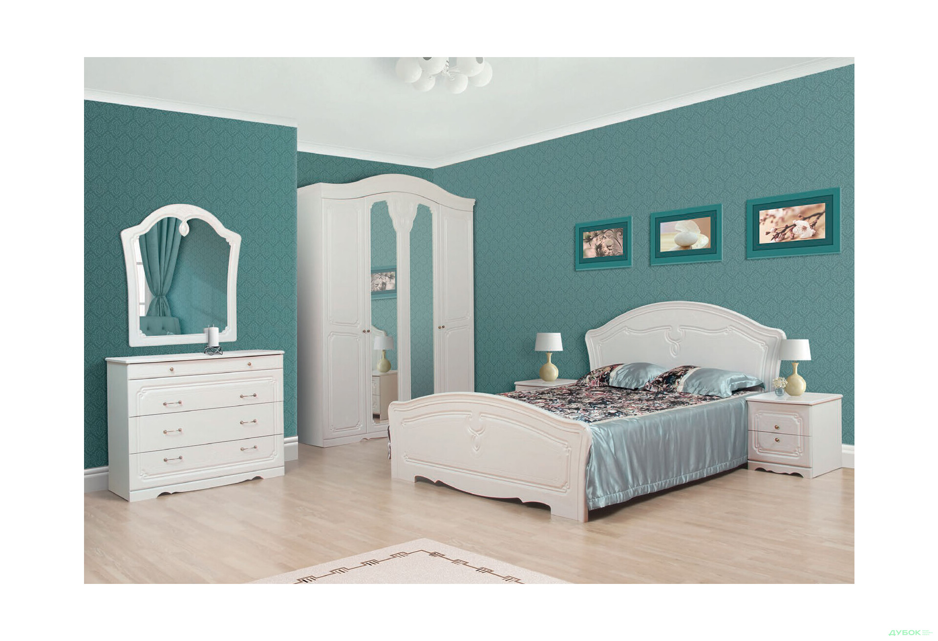 Модульная спальня Луиза Svit Mebliv - Изображение 1 Изображение 1 - Модульная спальня Луиза Svit Mebliv