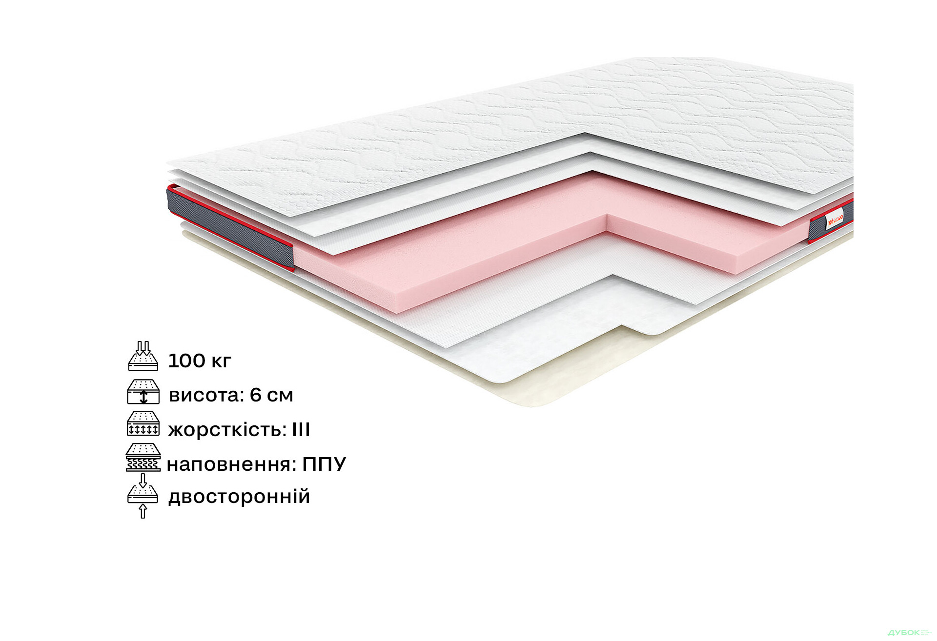 Зображення 2 - Матрац Футон Aero Flex 140х200 Come-for