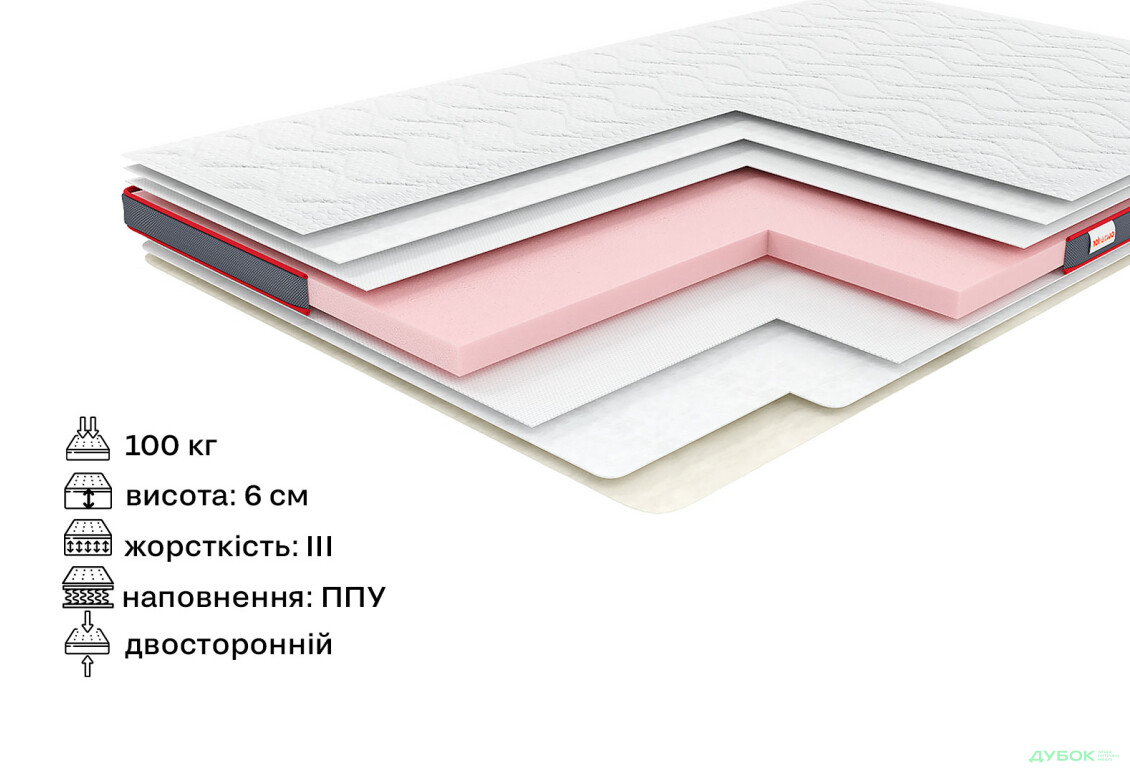 Зображення 2 - Матрац Футон Aero Flex 150х190 Come-for