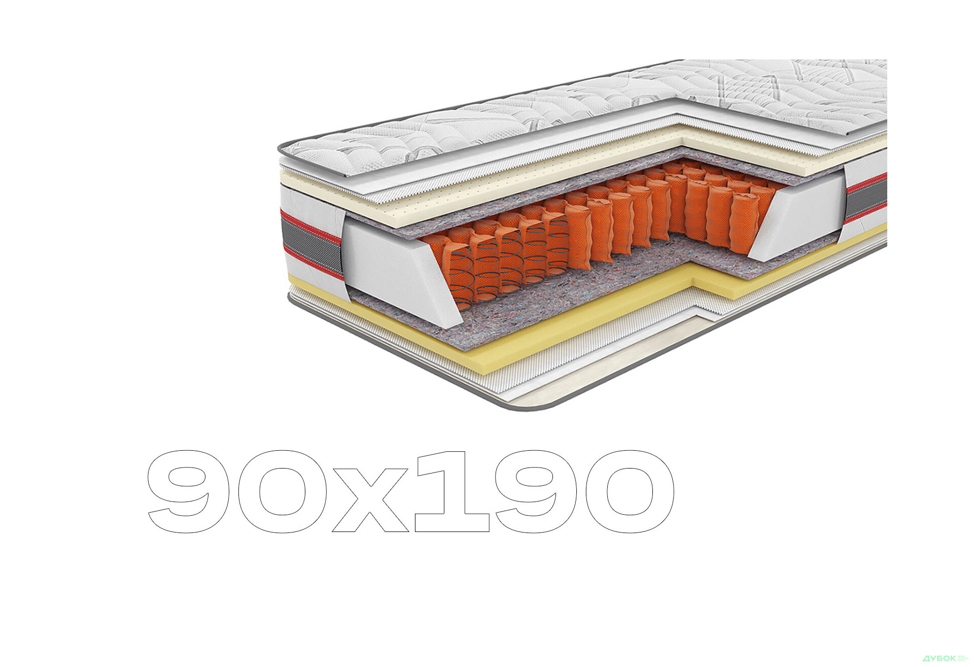 Зображення 1 - Матрац Ірідіум (серія Extra) 90х190 Come-for