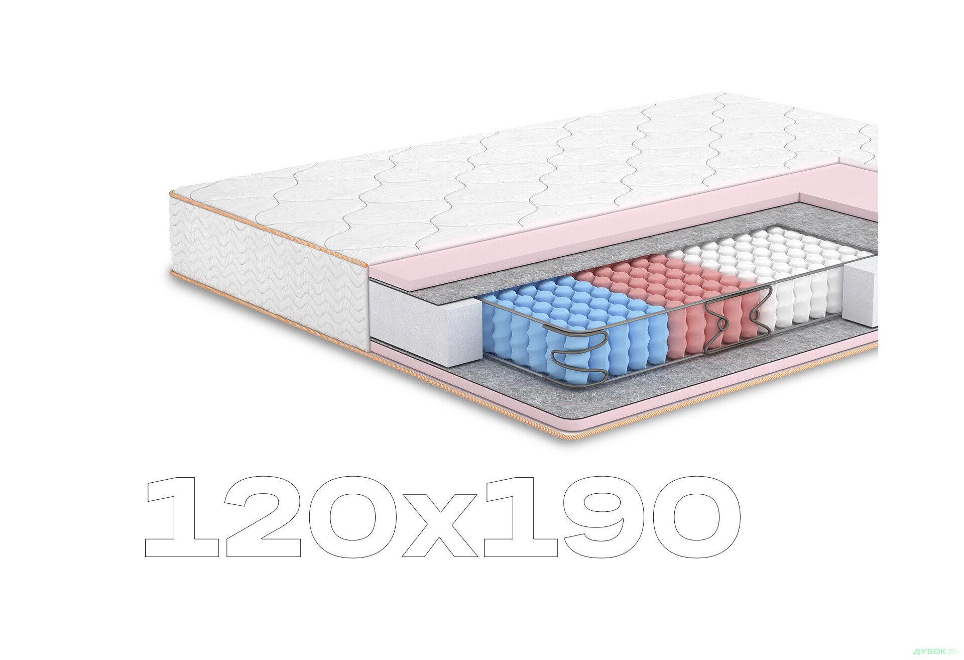 Матрац Камелія / Camelia двосторонній (Колекція Butterfly) 120х190 Matroluxe - Зображення 1 Зображення 1 - Матрац Камелія / Camelia двосторонній (Колекція Butterfly) 120х190 Matroluxe