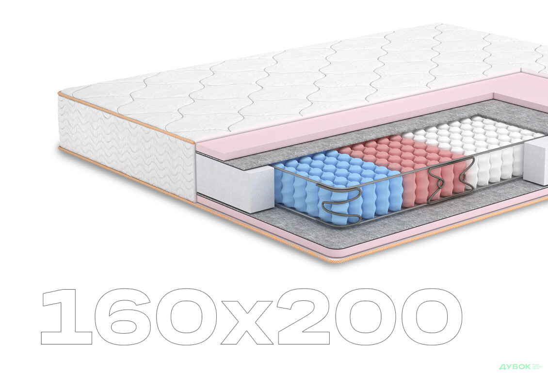 Матрац Камелія / Camelia двосторонній (Колекція Butterfly) 160х200 Matroluxe - Зображення 1 Зображення 1 - Матрац Камелія / Camelia двосторонній (Колекція Butterfly) 160х200 Matroluxe