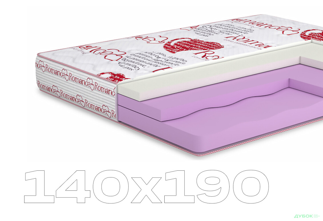 Матрац Флірт / Flirt (серія Романс) 140х190 Matroluxe