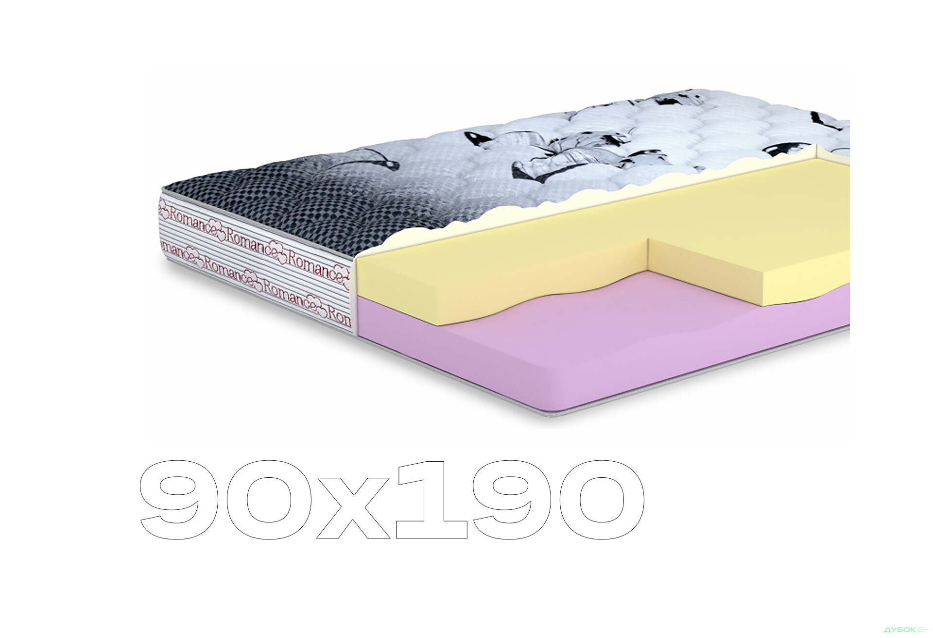 Зображення 1 - Матрац Делайт / Delight (серія Романс) 90х190 Matroluxe