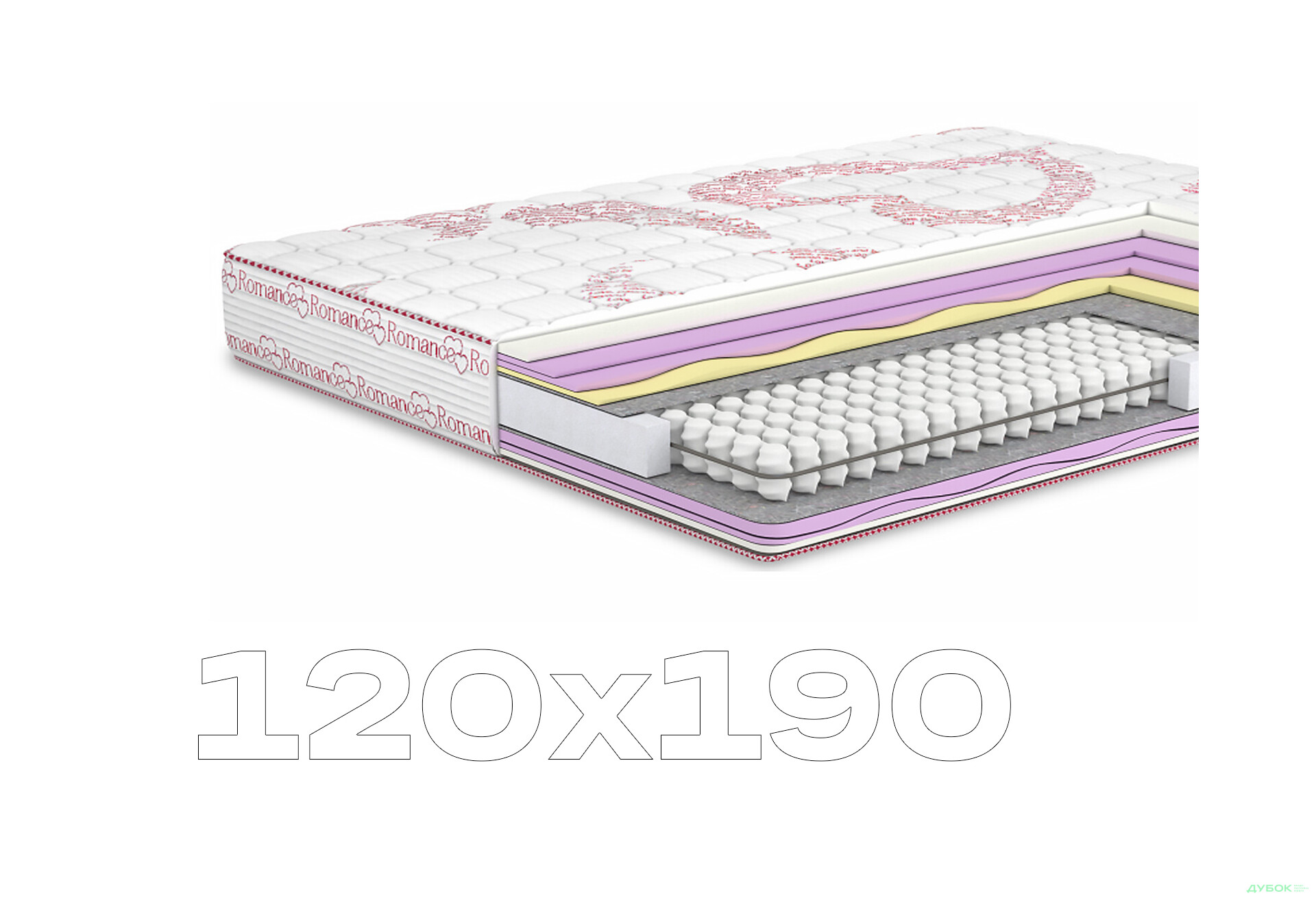 Зображення 1 - Матрац Аморе / Amore (серія Романс) 120х190 Matroluxe