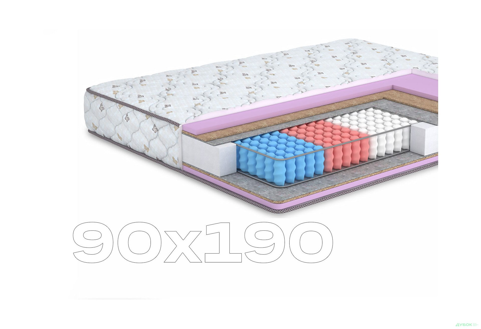 Зображення 1 - Матрац Плеже / Pleasure (серія Романс) 90х190 Matroluxe