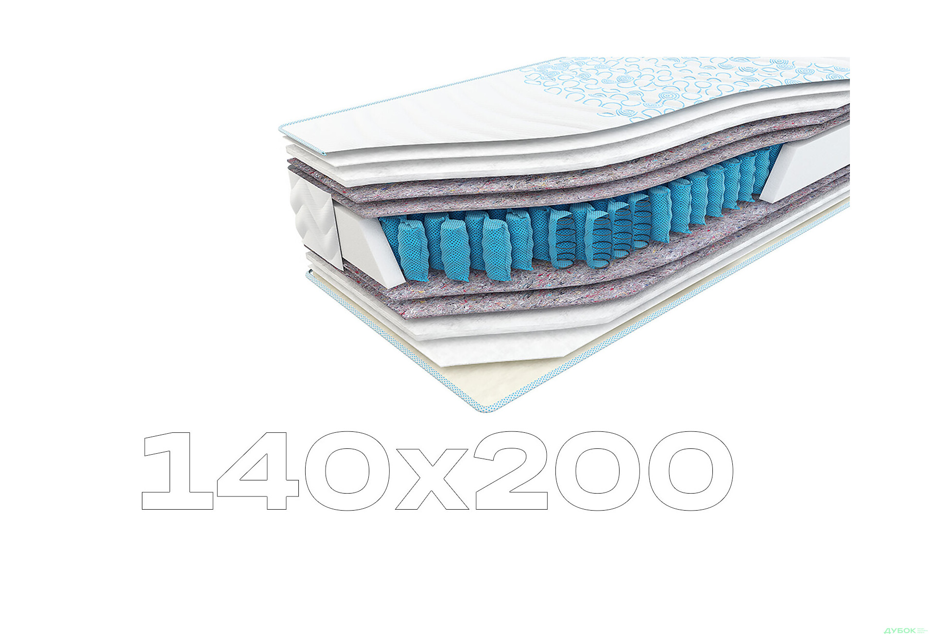 Матрас Баланс / Balance (серія Sweet Sleep) 140х200 Come-for - Изображение 1 Изображение 1 - Матрас Баланс / Balance (серія Sweet Sleep) 140х200 Come-for