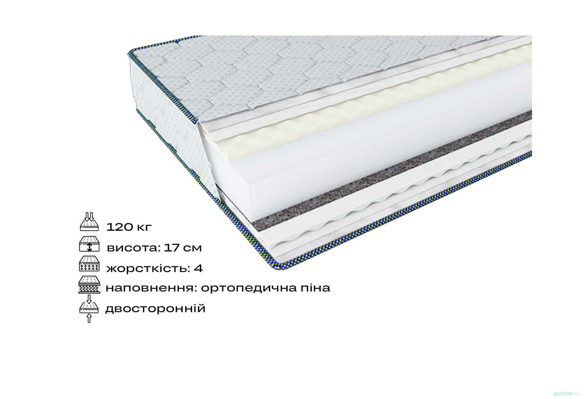 Зображення 2 - Матрац Фрідом Флекс / Freedom Flex 120х190 ЕММ