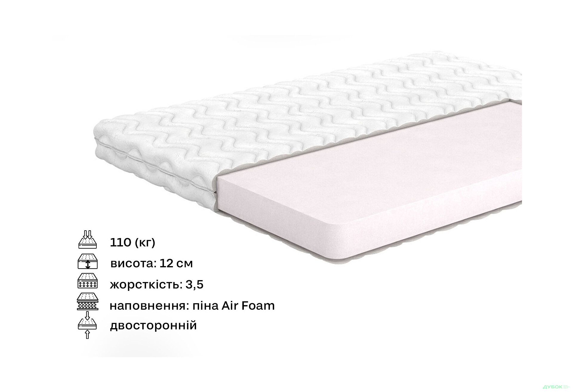 Зображення 2 - Матрац Vise / Візе (серія Belgian Technologies) 80х200 Matroluxe