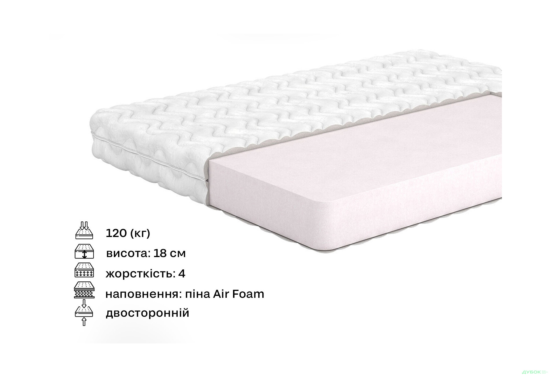 Зображення 2 - Матрац Brugge / Брюгге (серія Belgian Technologies) 140х200 Matroluxe