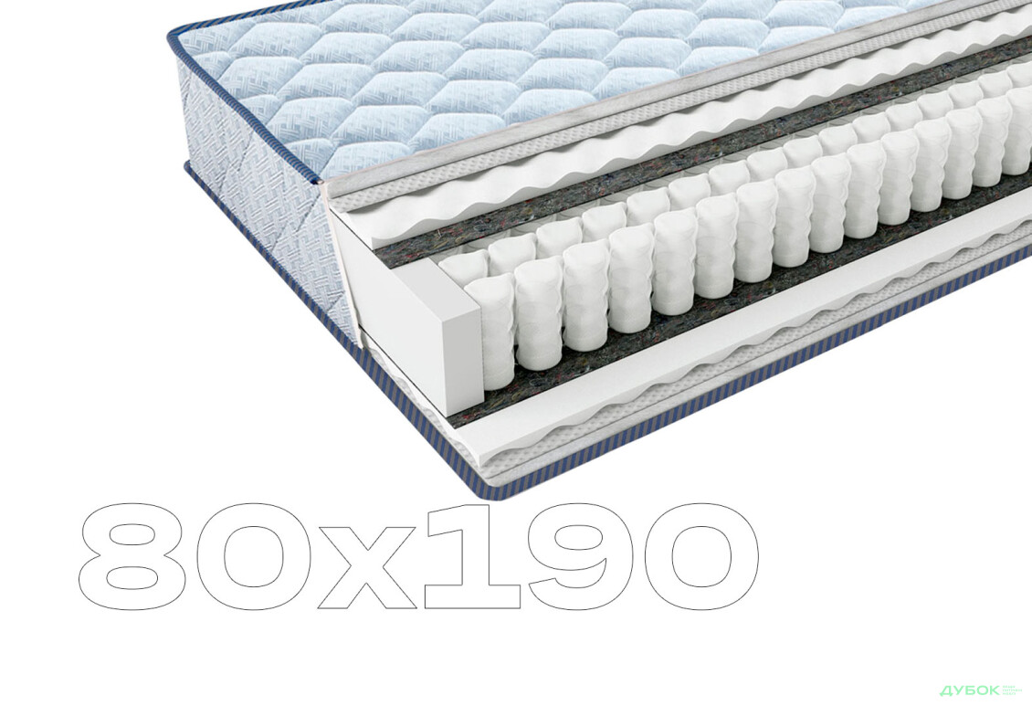 Матрац Фрідом Покет / Freedom Pocket 80х190 ЕММ - Зображення 1 Зображення 1 - Матрац Фрідом Покет / Freedom Pocket 80х190 ЕММ