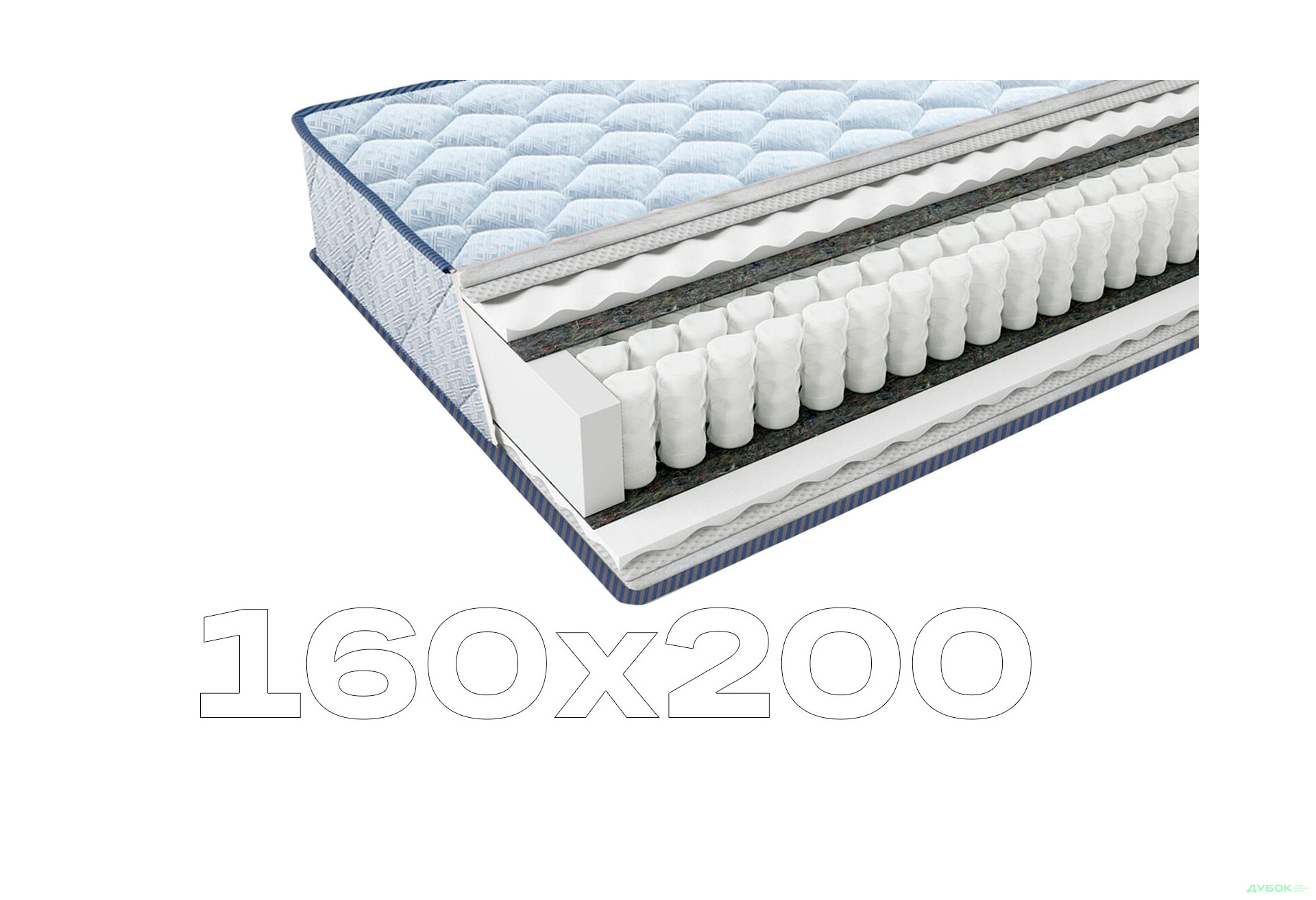 Матрац Фрідом Покет / Freedom Pocket 160х200 ЕММ - Зображення 1 Зображення 1 - Матрац Фрідом Покет / Freedom Pocket 160х200 ЕММ