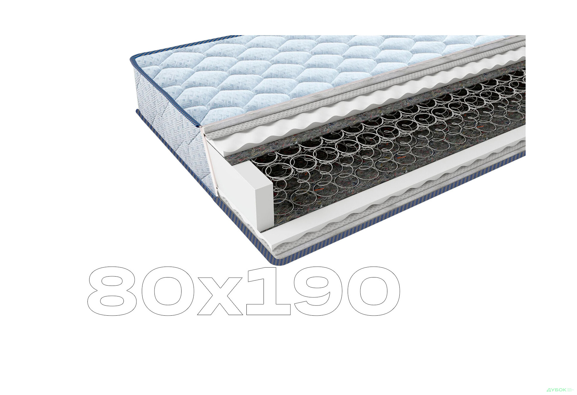 Зображення 1 - Матрац Фрідом Хард / Freedom Hard 80х190 ЕММ