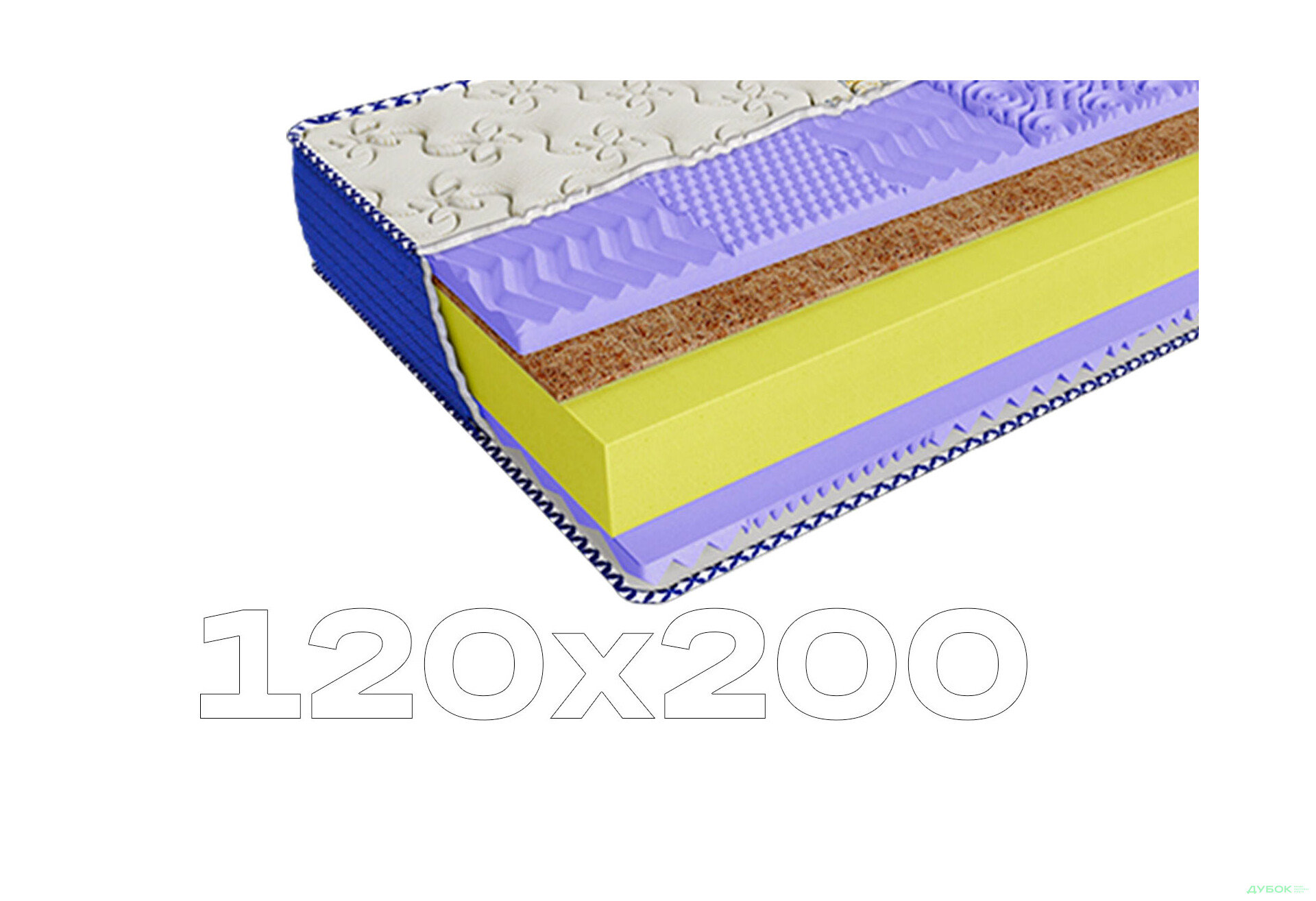 Матрац Tiara / Тіара Arabeska 120х200 ЕММ - Зображення 1 Зображення 1 - Матрац Tiara / Тіара Arabeska 120х200 ЕММ