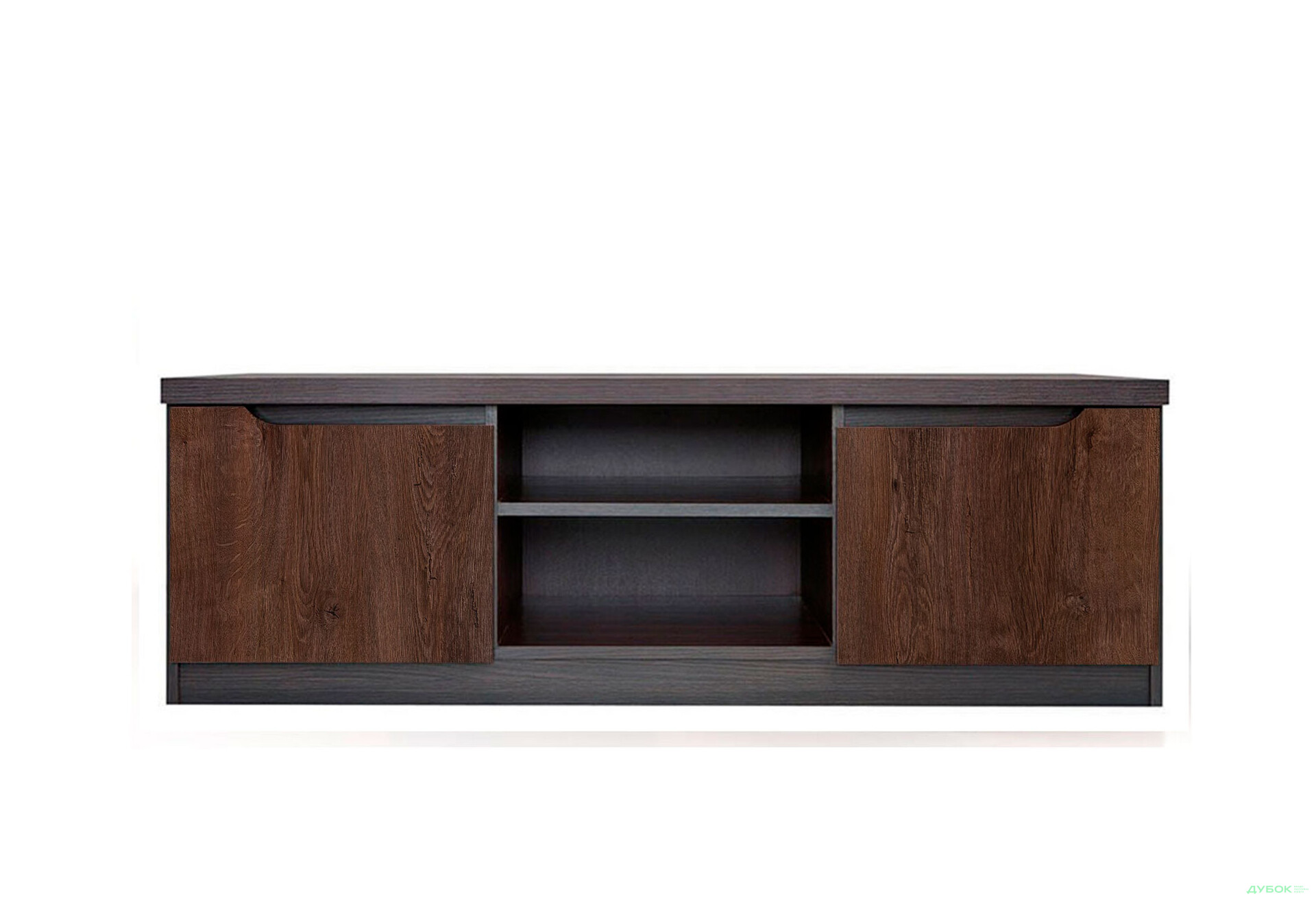 Тумба под ТВ ВМК Джули с 2 дверками и полками 137 см Венге магия / Дуб конкордия - Изображение 1 Изображение 1 - Тумба под ТВ ВМК Джули с 2 дверками и полками 137 см Венге магия / Дуб конкордия