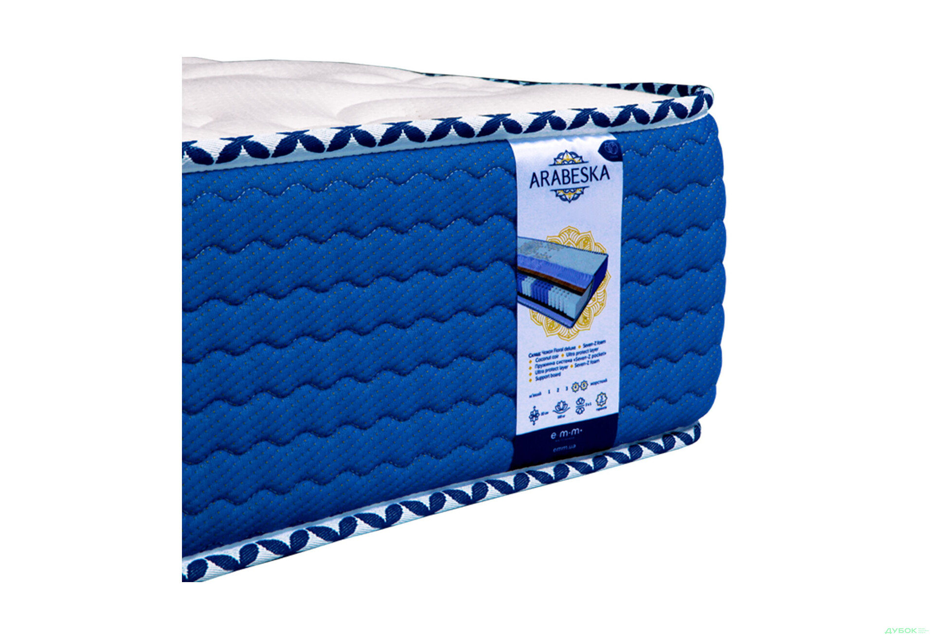 Матрац Sonora / Сонора Arabeska 80х200 ЕММ - Зображення 5 Зображення 5 - Матрац Sonora / Сонора Arabeska 80х200 ЕММ
