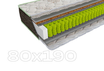 Матрац Sleep&Fly ORGANIC Verso / Версо 80х190 ЕММ