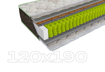 Матрац Sleep&Fly ORGANIC Verso / Версо 120х190 ЕММ