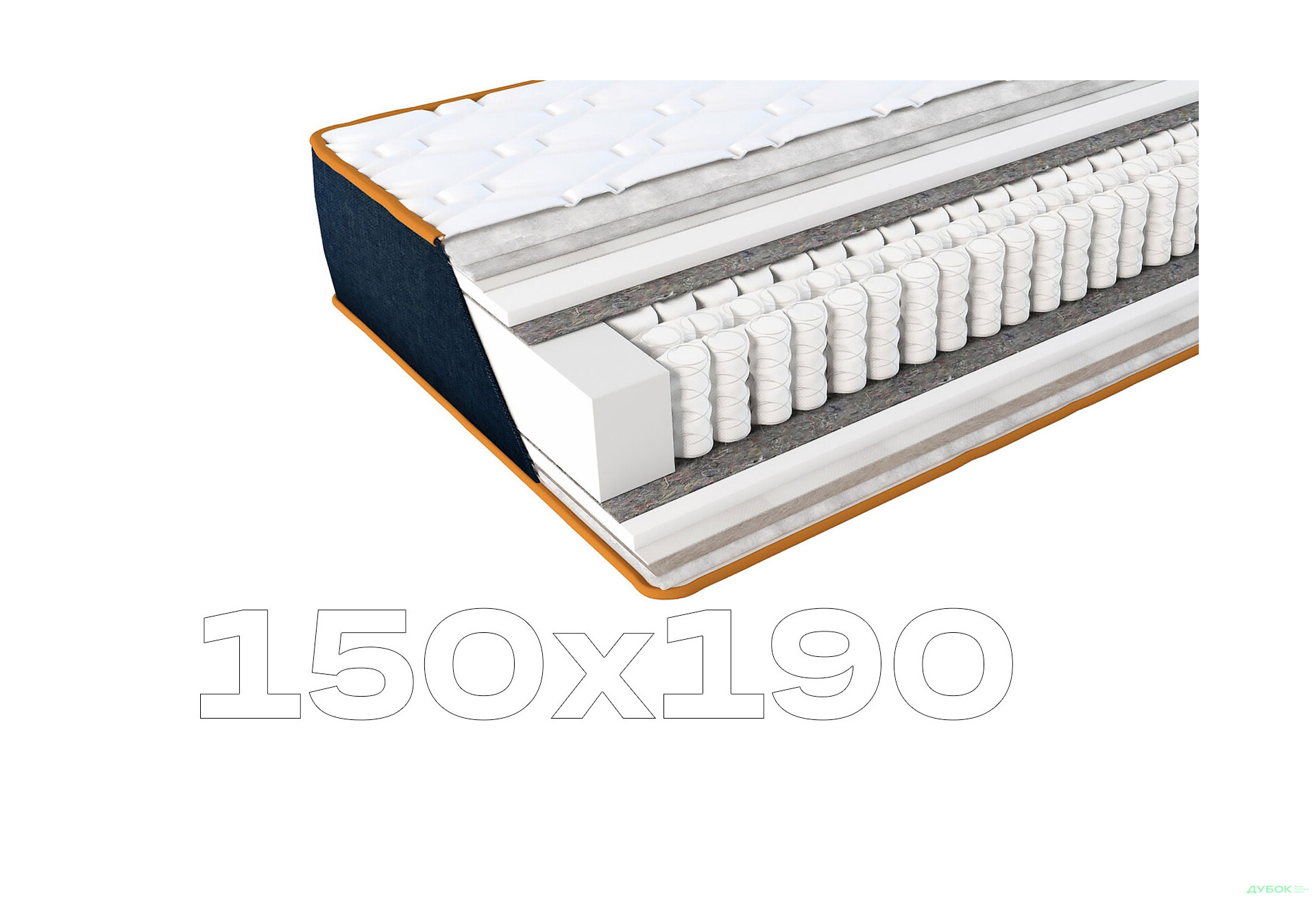 Зображення 1 - Матрац Indigo / Індиго Denim 150х190 ЕММ