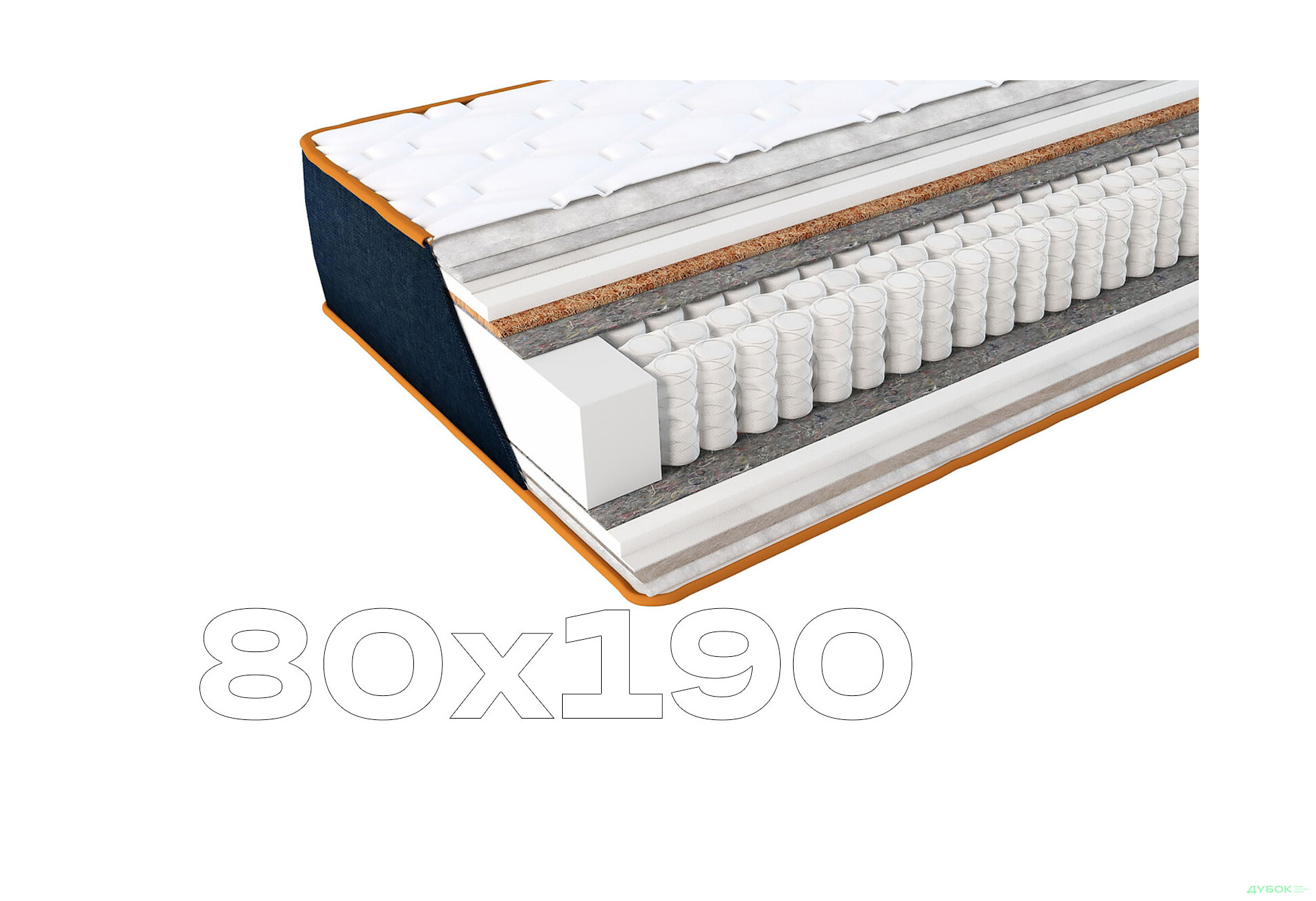 Зображення 1 - Матрац Bermuda / Бермуда Denim 80х190 ЕММ