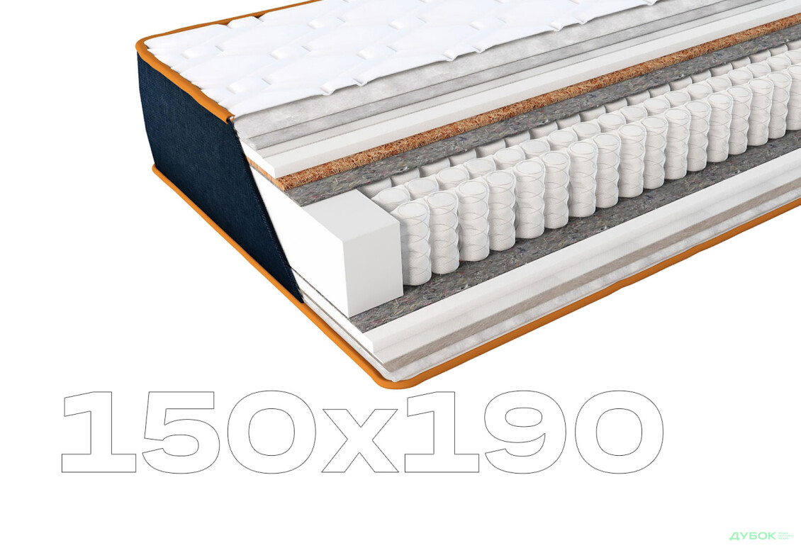 Матрац Bermuda / Бермуда Denim 150х190 ЕММ