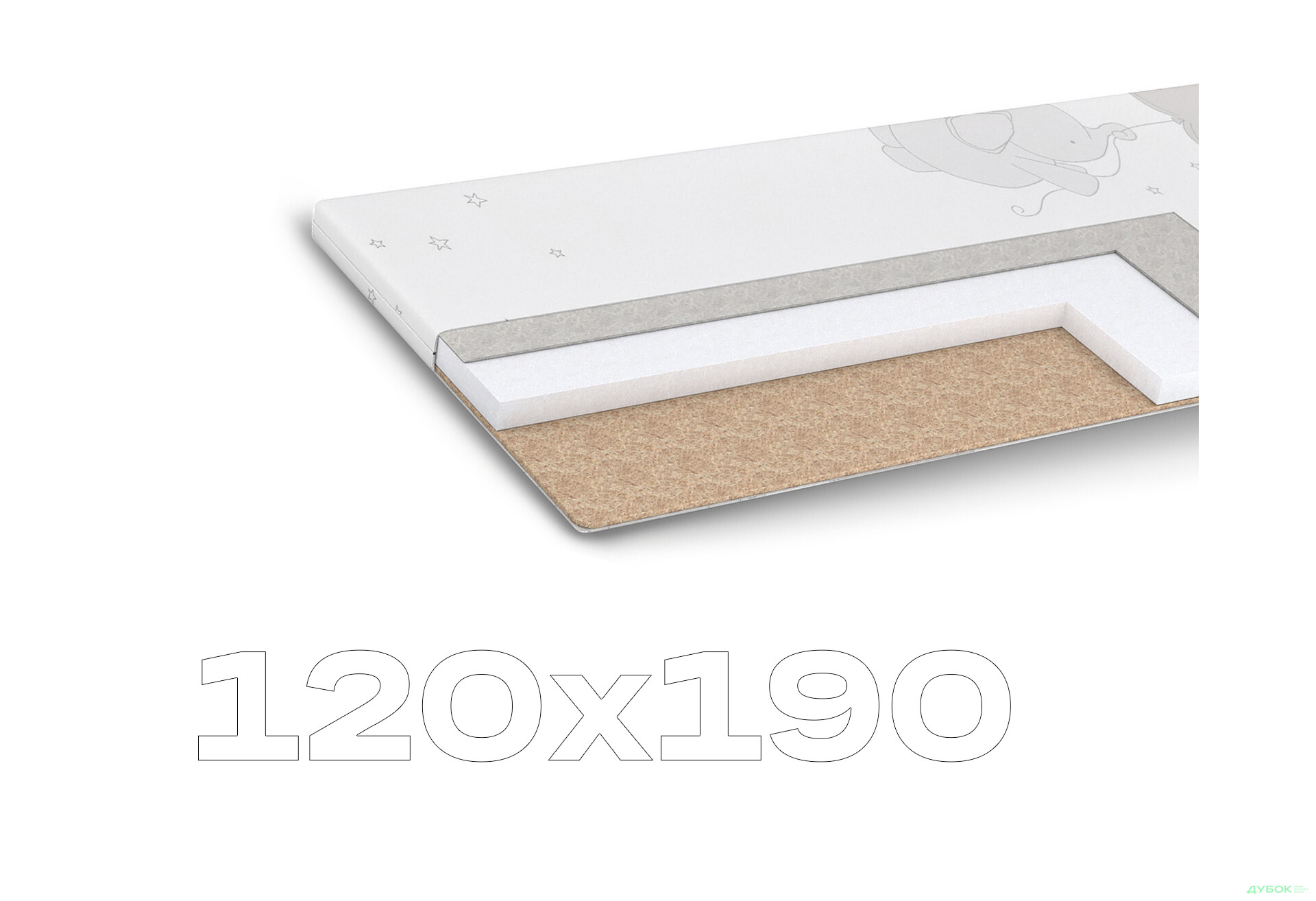 Зображення 1 - Матрац Дитячий Кіндер / Kinder 120х190 Matroluxe