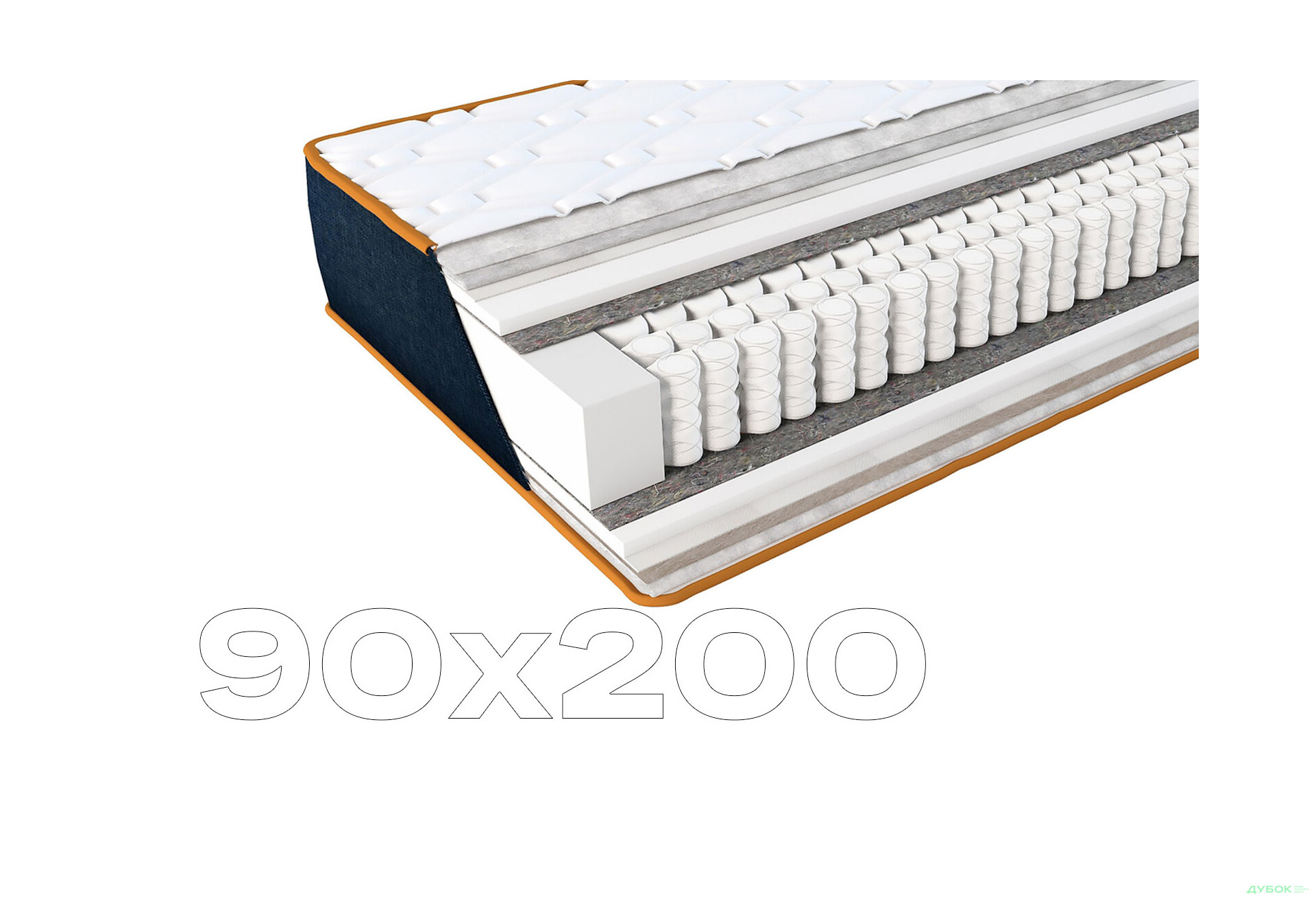 Матрац Dandy / Денді Denim 90х200 ЕММ - Зображення 1 Зображення 1 - Матрац Dandy / Денді Denim 90х200 ЕММ