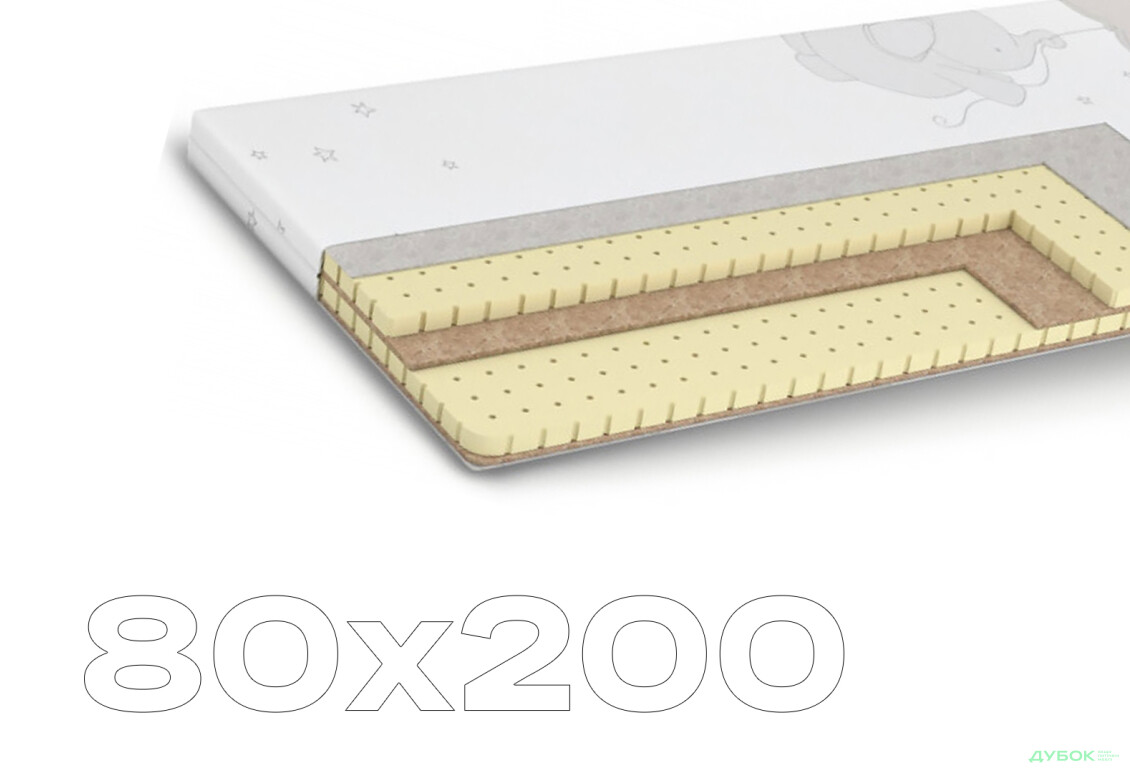 Матрац Дитячий Бейбі Квін / Baby Queen 80х200 Matroluxe