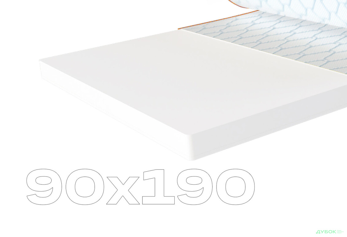 Матрас Sleep&Fly mini топпер Super Flex / Супер Флекс (чехол из жаккарда) 90х190 ЕММ