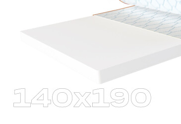Матрас Sleep&Fly mini топпер Super Flex / Супер Флекс (чехол из жаккарда) 140х190 ЕММ