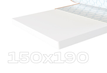 Матрас Sleep&Fly mini топпер Super Flex / Супер Флекс (чехол из жаккарда) 150х190 ЕММ