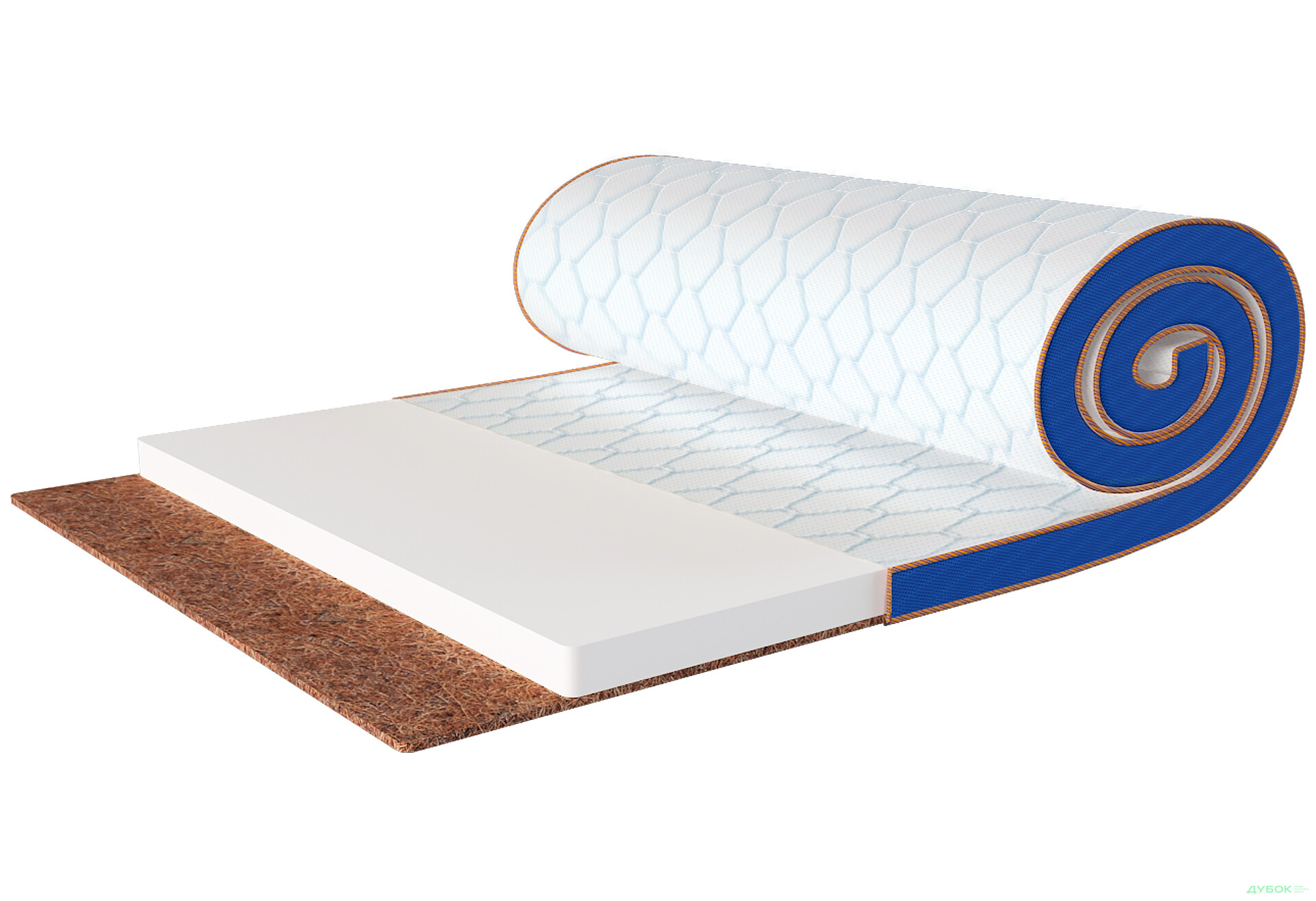 Изображение 3 - Матрас Sleep&Fly mini топпер Flex 2 в 1 Kokos / Флекс 2 в 1 Кокос (чехол из жаккарда) 80х190 ЕММ