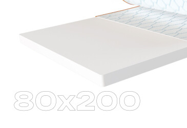 Матрас Sleep&Fly mini топпер Flex Mini / Флекс Мини (чехол из жаккарда) 80х200 ЕММ