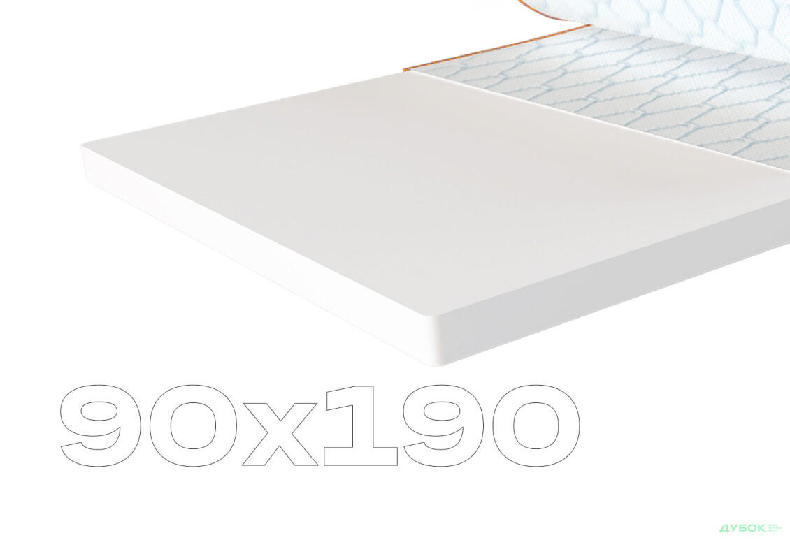 Матрас Sleep&Fly mini топпер Flex Mini / Флекс Мини (чехол из жаккарда) 90х190 ЕММ