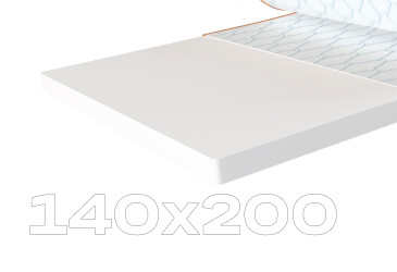 Матрац Sleep&Fly mini топпер Flex Mini / Флекс Міні (чохол з жаккарду) 140х200 ЕММ
