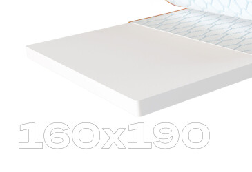 Матрас Sleep&Fly mini топпер Flex Mini / Флекс Мини (чехол из жаккарда) 160х190 ЕММ