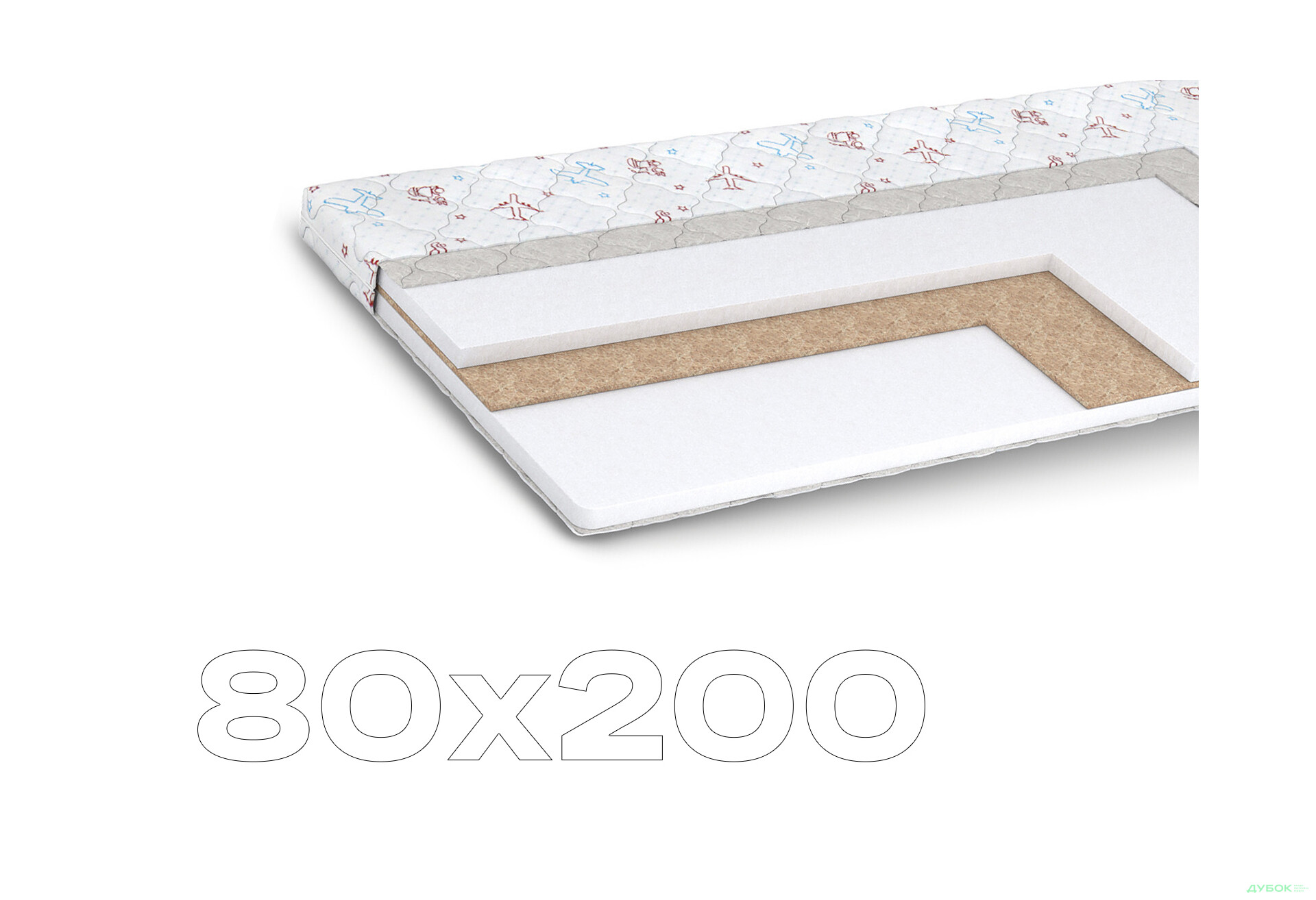 Зображення 1 - Матрац Дитячий Аладін / Aladin 80х200 Matroluxe