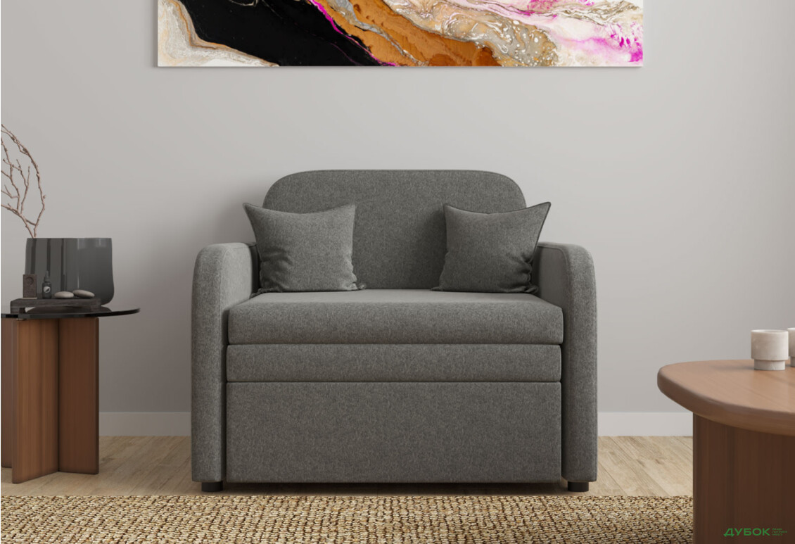 Зображення 3 - Диван UMa Міні 97x83 см сіро-коричневий (Primo 16)