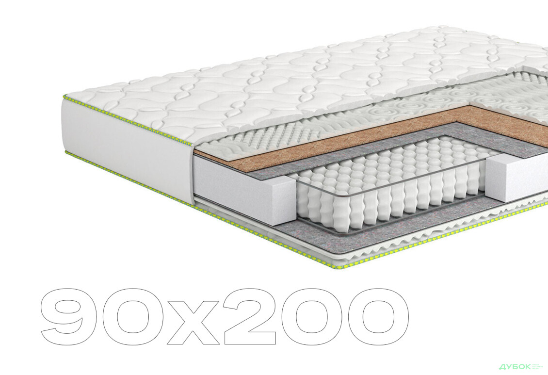 Матрац Козак Кокос 90х200 Matroluxe