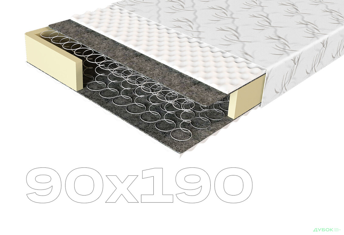 Матрац Еко 42 90х190 ЕММ