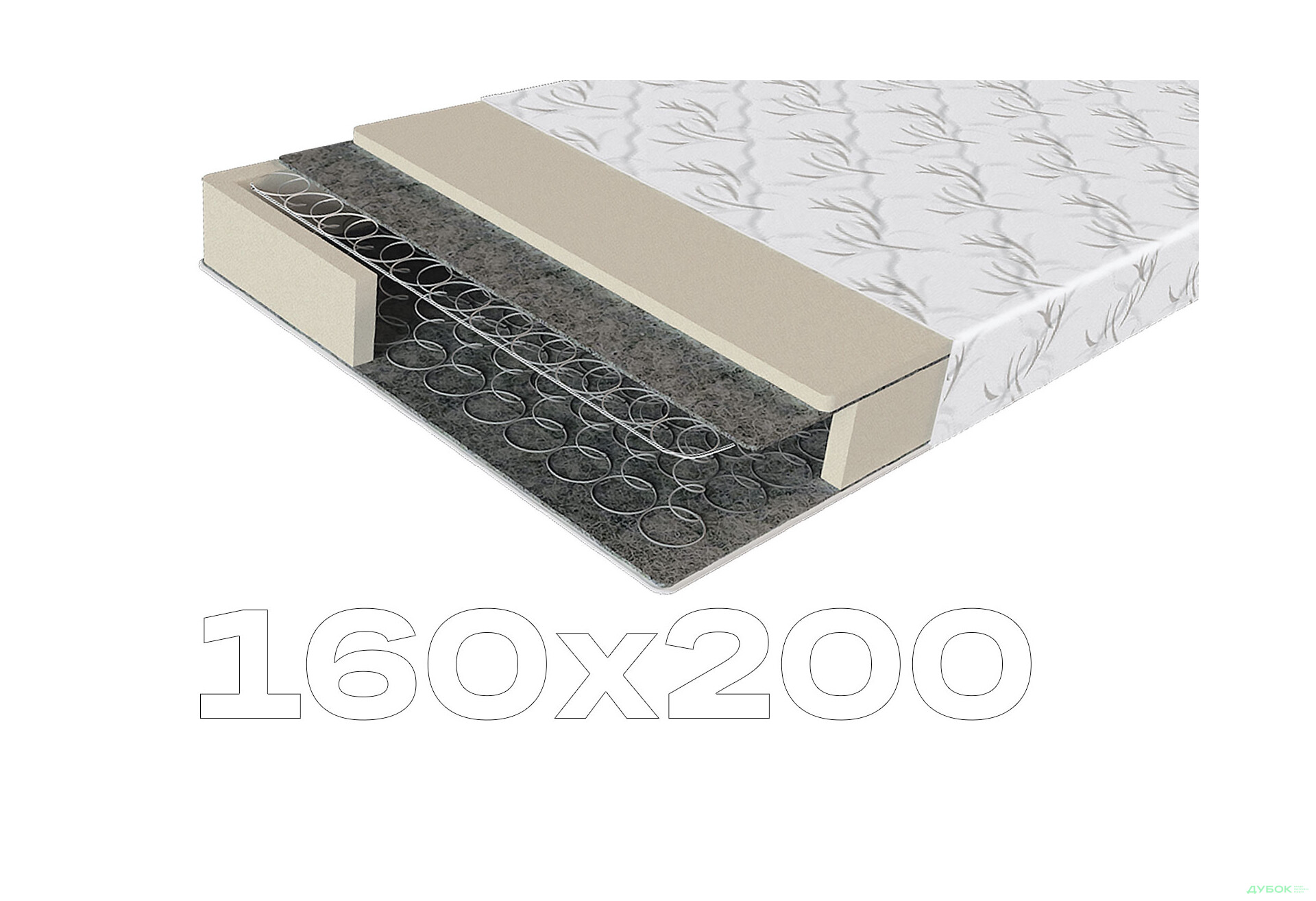 Зображення 1 - Матрац Еко 31 160х200 ЕММ