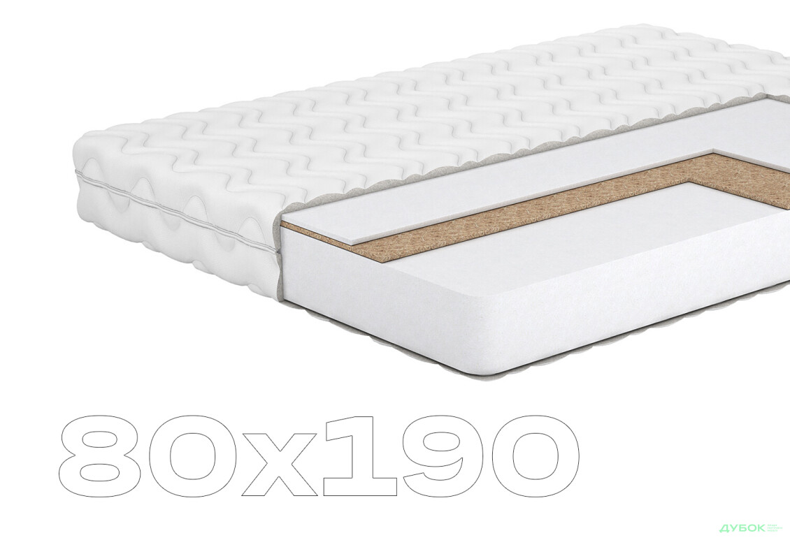 Матрац Лідс Кокос 80х190 Matroluxe