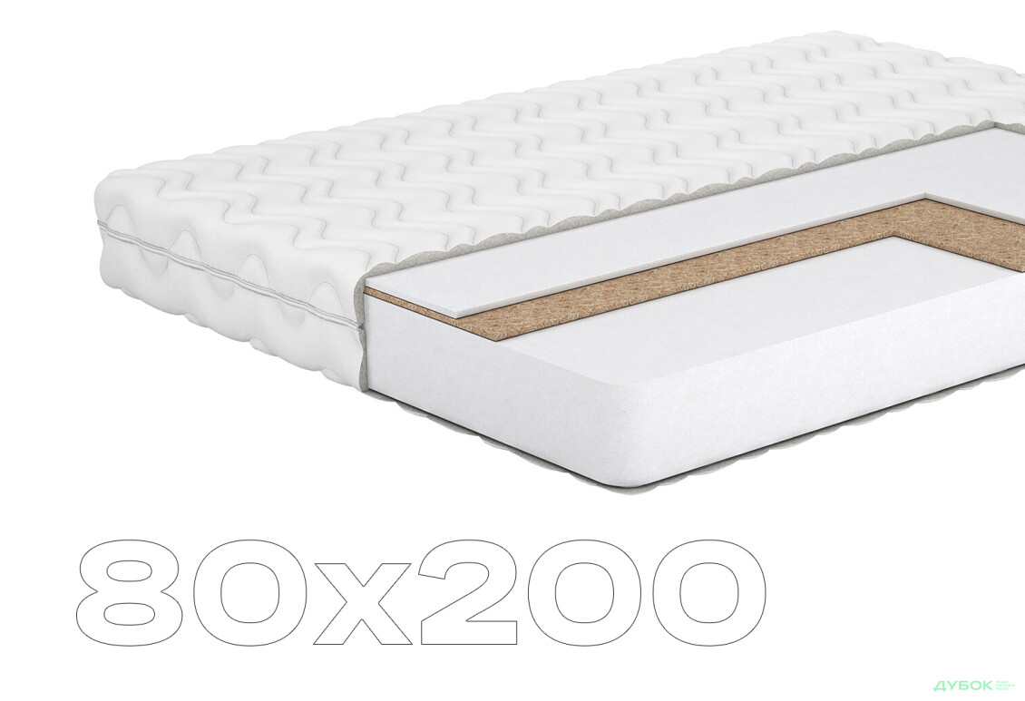 Матрац Лідс Кокос 80х200 Matroluxe