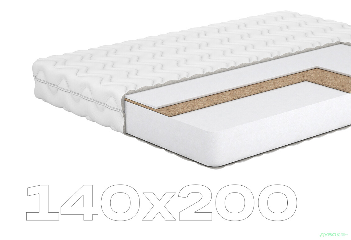 Матрац Лідс Кокос 140х200 Matroluxe