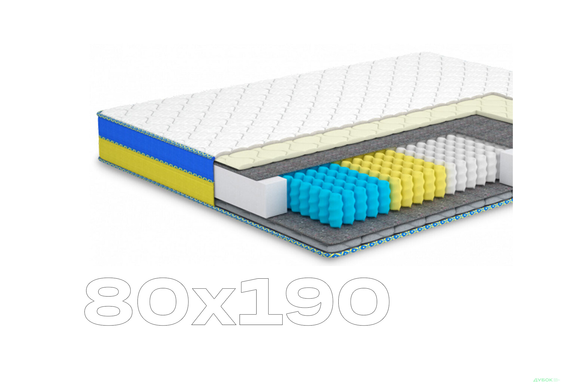 Зображення 1 - Матрац Заграва (серія Мрія) 80х190 Matroluxe