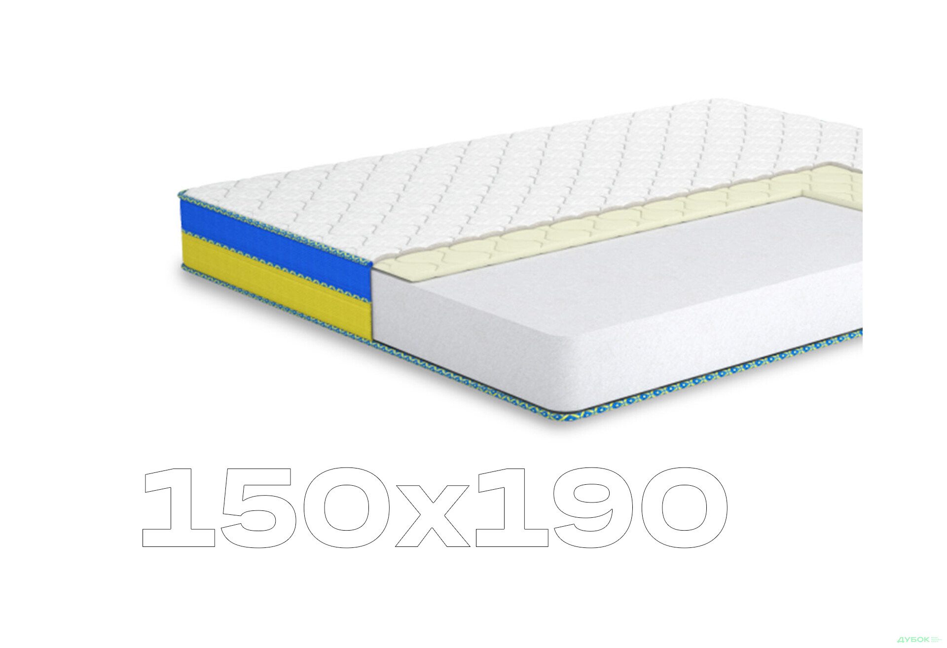 Матрац Сяйво (серія Мрія) 150х190 Matroluxe - Зображення 1 Зображення 1 - Матрац Сяйво (серія Мрія) 150х190 Matroluxe
