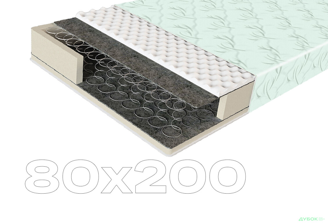 Матрац ComFort / Комфорт зима-літо 80х200 ЕММ