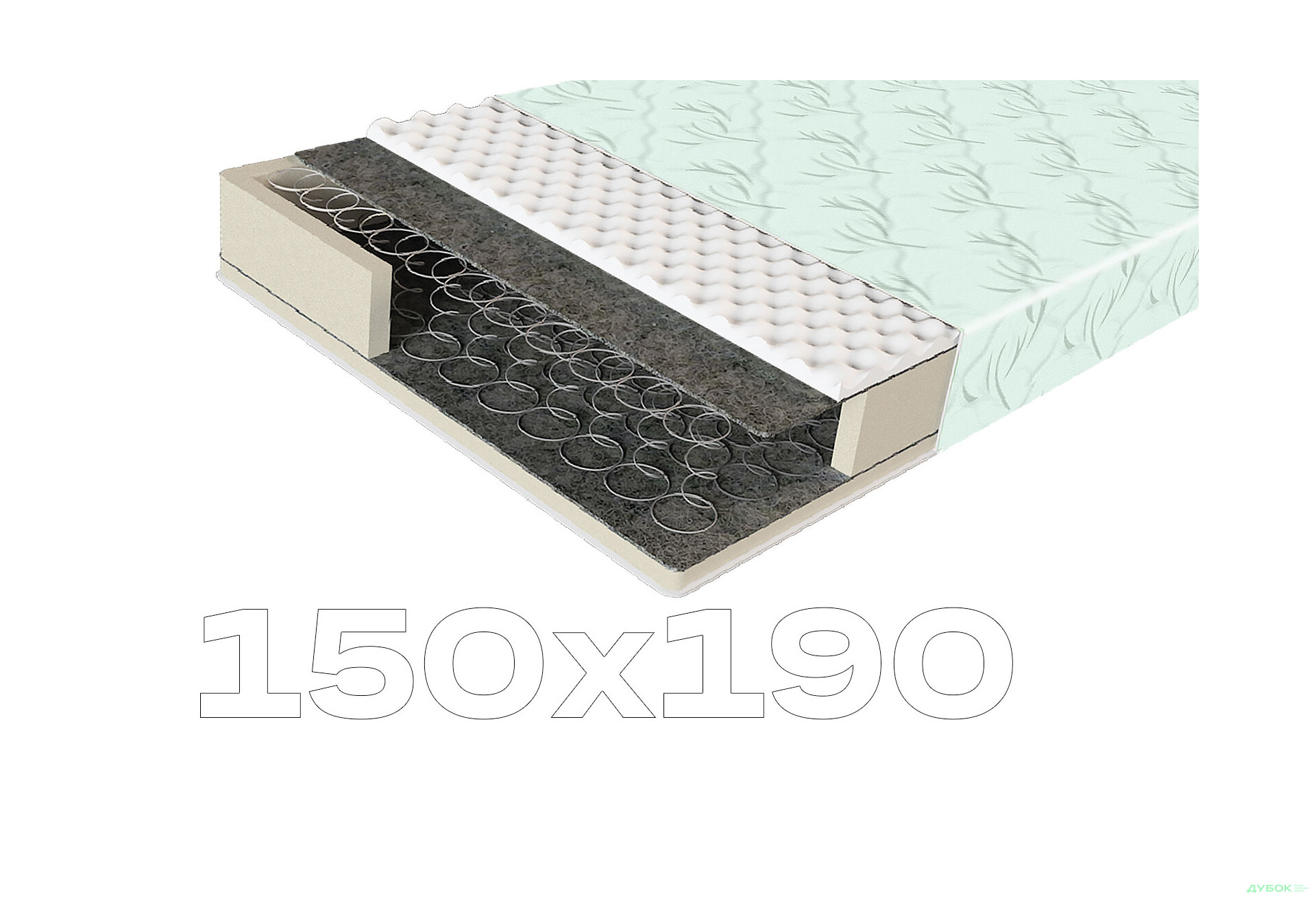 Зображення 1 - Матрац ComFort / Комфорт зима-літо 150х190 ЕММ