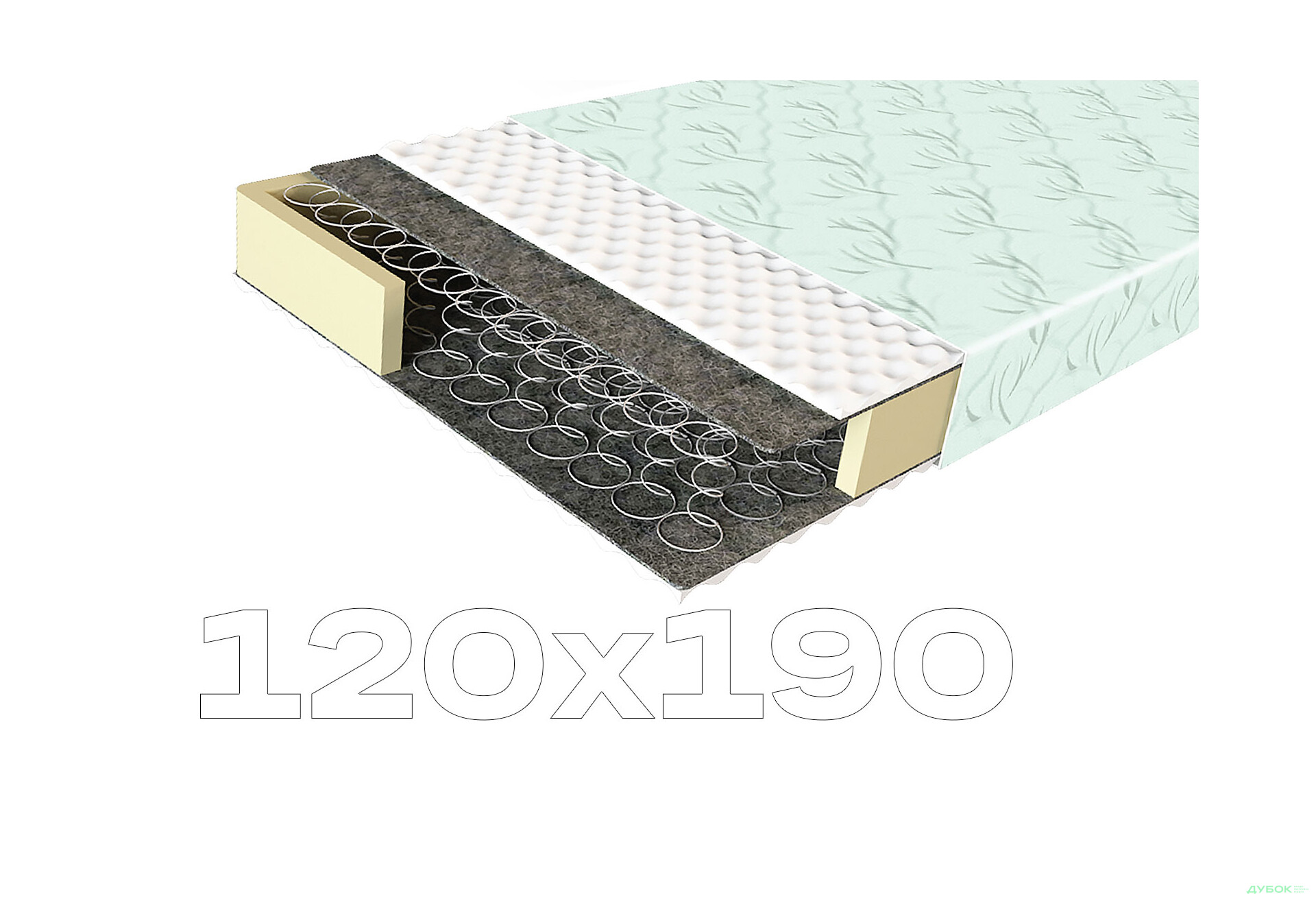 Зображення 1 - Матрац ComFort Hard / Комфорт Хард 120х190 ЕММ