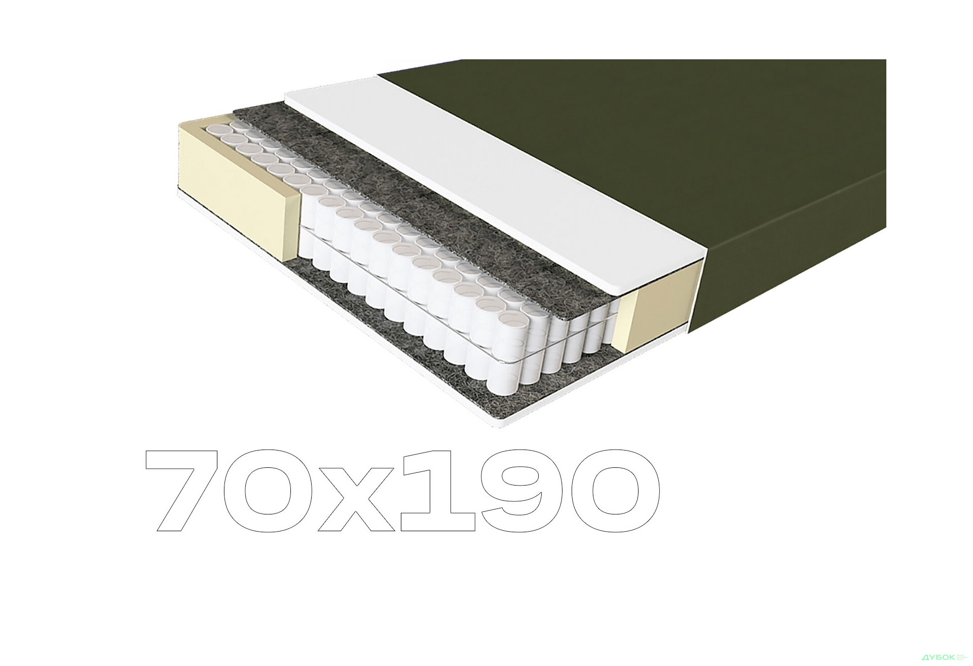 Матрац Ortomed Lux / Ортомед Люкс 70х190 ЕММ - Зображення 1 Зображення 1 - Матрац Ortomed Lux / Ортомед Люкс 70х190 ЕММ